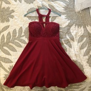 Lulu’s Bergundy Party Dress